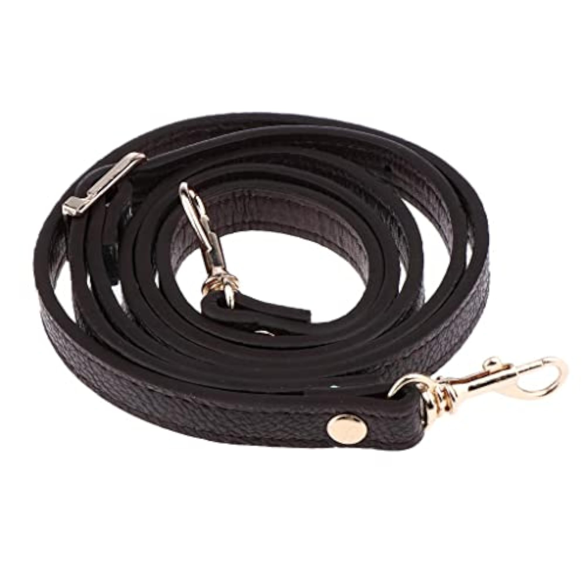 Adjustable Leather Shoulder Bag Strap Belt Replacement, Deep Brown